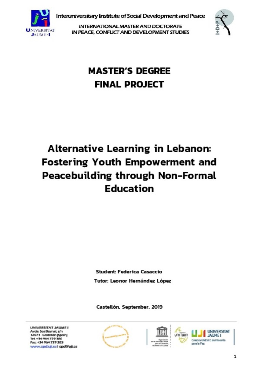 non formal education lebanon